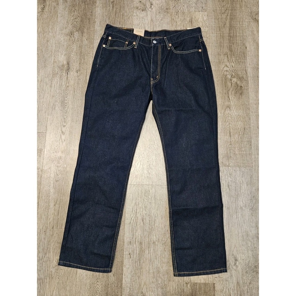 Levi's 514 Straight Fit‎ Jeans Dark Blue Denim Cotton 5-Pocket Men's 36x32 NWT